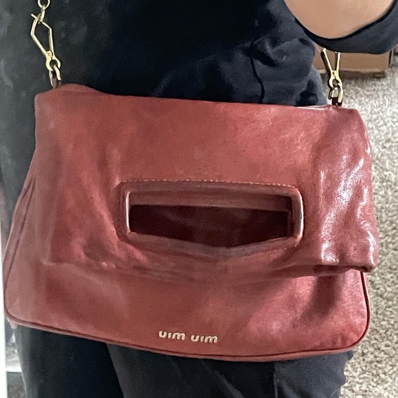 Miu Miu Rare Authantic Leather Crossbody Bag - Picture 10 of 10